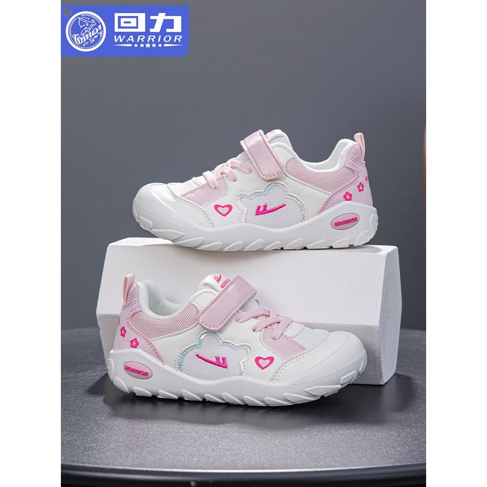 Puxar para trás sapatos infantis meninas sapatos esportivos 2026 primavera novo estilo malha genuíno estudante sapatos m