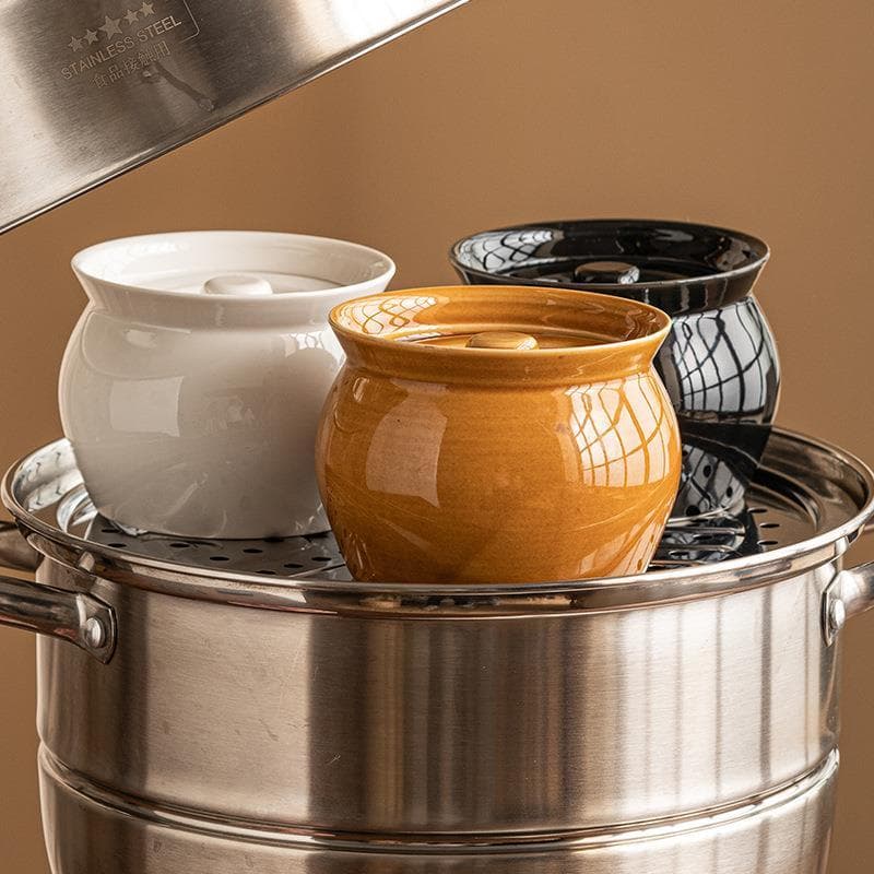 T telha pote de sopa cozida Jiangxisha condado pequeno guisado pote sopa doméstica pote de cerâmica antiquado chama aber
