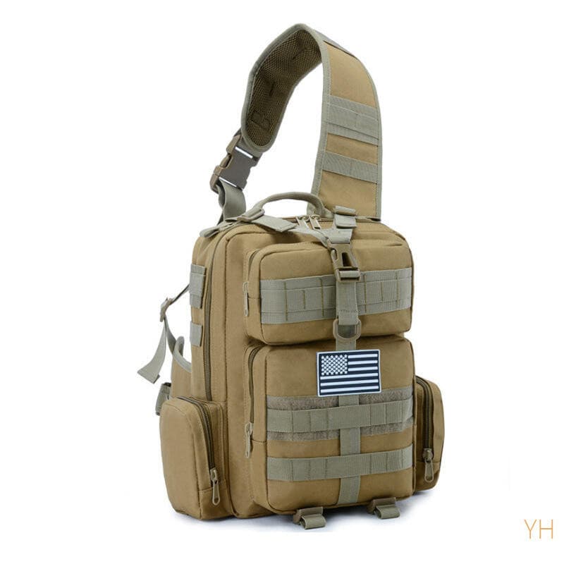 Bolsa de ombro masculina de camuflagem militar de grande capacidade
