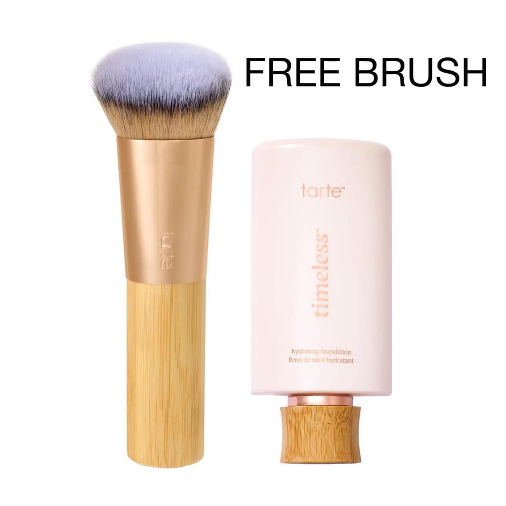 Base Hidratante Atemporal Tarte & Pincel para Base em Sérum - Base em Sérum de Cobertura Total + Pincel GRÁTIS
