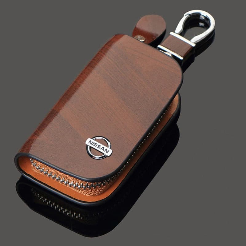 Capa para chave de carro Nissan, adequada para Sentra TIDA TEANA X-TRAIL KICKS, capa de couro para chave remota 0FMM