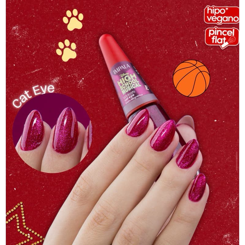 Esmalte Impala Disney Channel Cat Eye High School Musical Wildcats