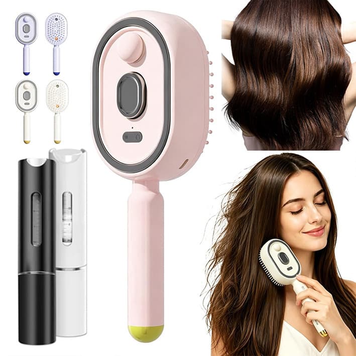 Spray Elétrico Massagem Escova De Cabelo 2026 Atualizar Almofada De Ar Recarregável Nutre Cabelos Para Casa Spa Aliciame