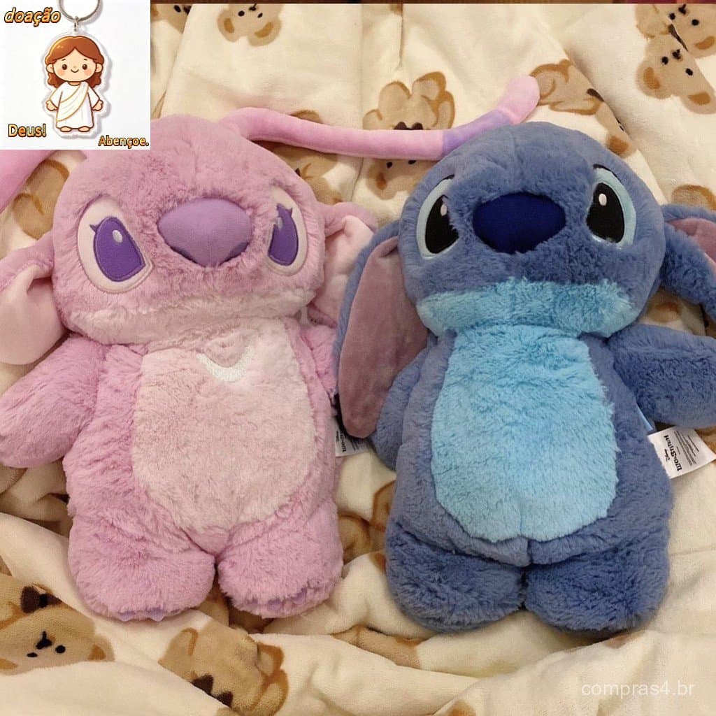 Disney Stitch Winter Extra Large Plush Garrafa De Água Quente De Pelúcia Grande Anime Aquecedor Para Mulheres