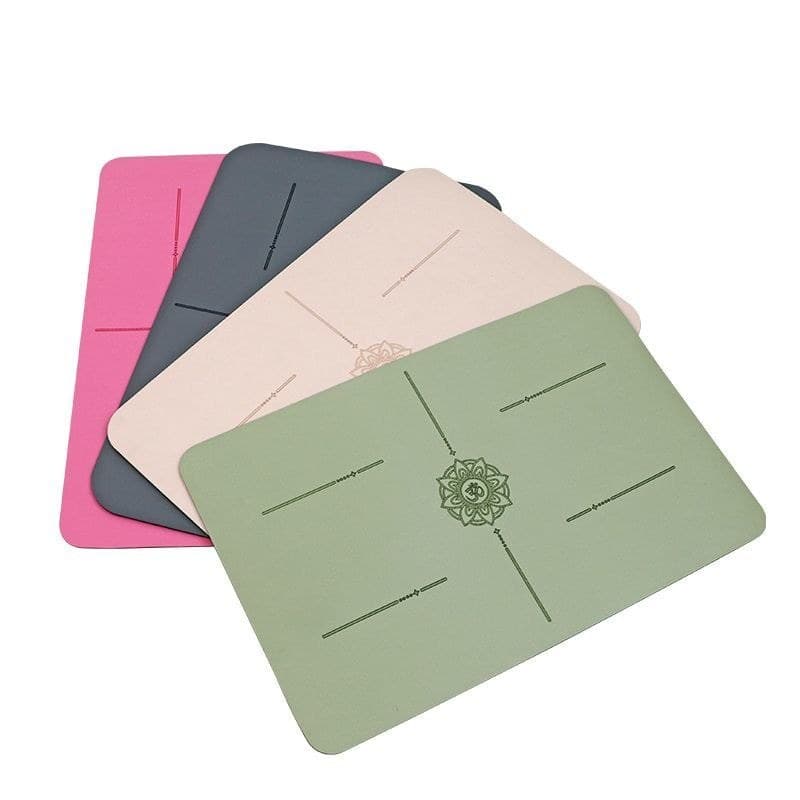 Pequeno tapete de yoga de borracha Natural portátil tapete de yoga suporte plano cotovelo almofada ajoelhado Anti-desliz