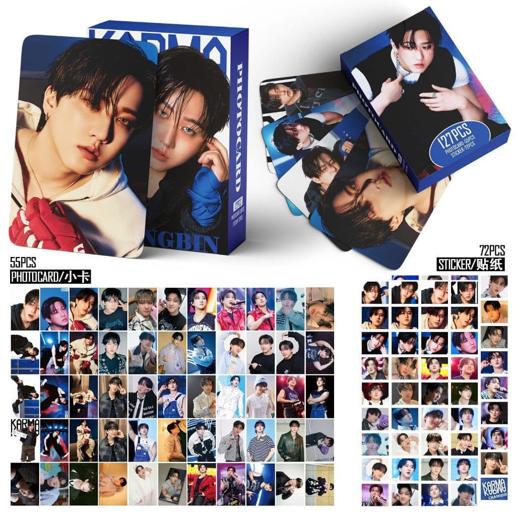 KPOP 127 peças/caixa Stray Kids Solo ChangBin Cartão Fotográfico Dominar LOMO Cartão de Coleção TO1H LYMX