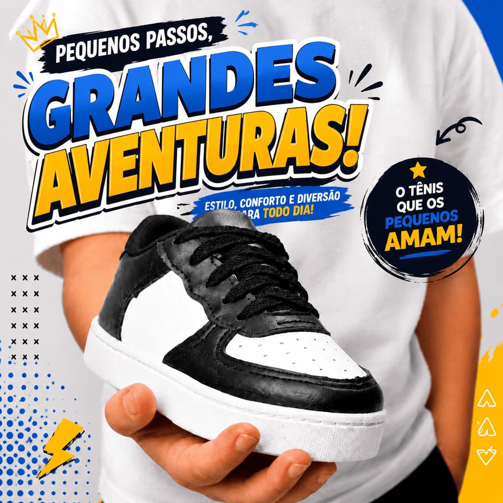 Tênis Infantil Casual Branco Meninos e Meninas Confortável Escolar Leve Macio Uso Diário