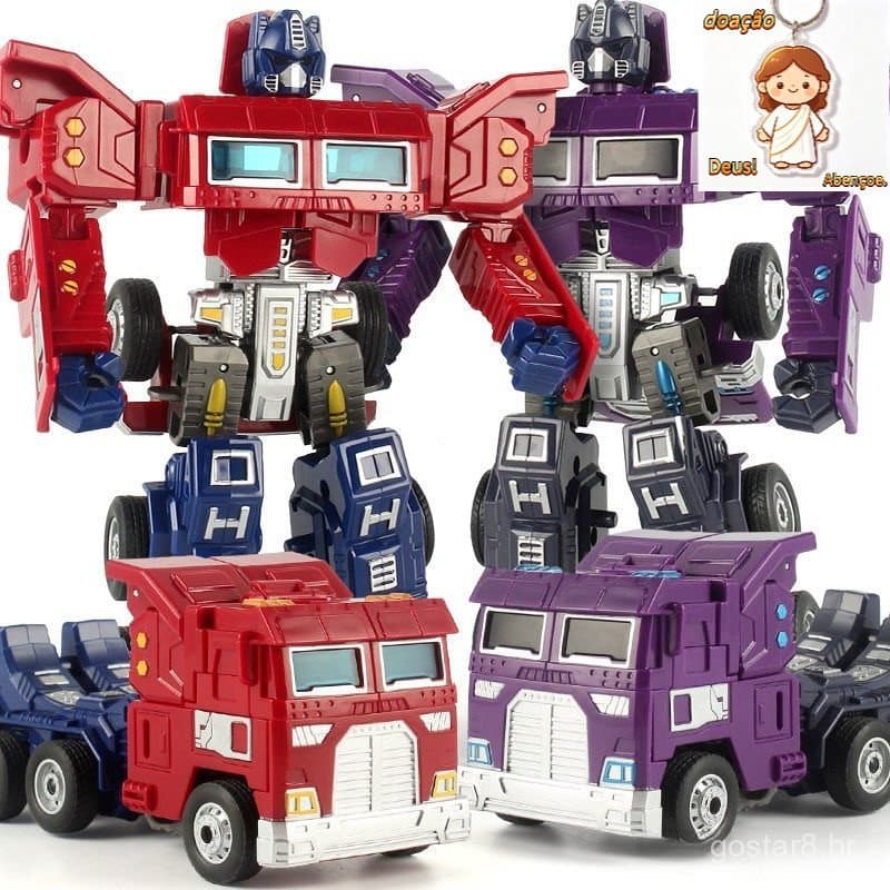 Transformadores Optimus Números De Ação Prime Transformando O Brinquedo De Edição Infantil Do Robô Automotivo