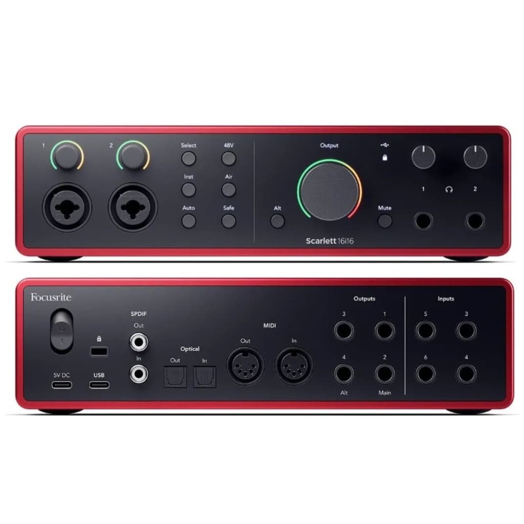 Interface de Áudio Focusrite Scarlett 16I16 4th gen