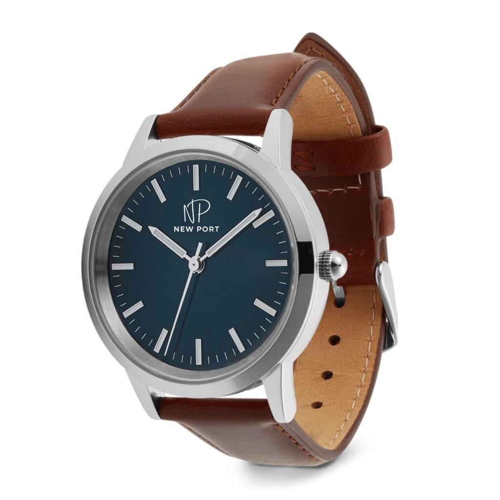 Relógio Feminino Elegante Prata Casual Analógico New Port