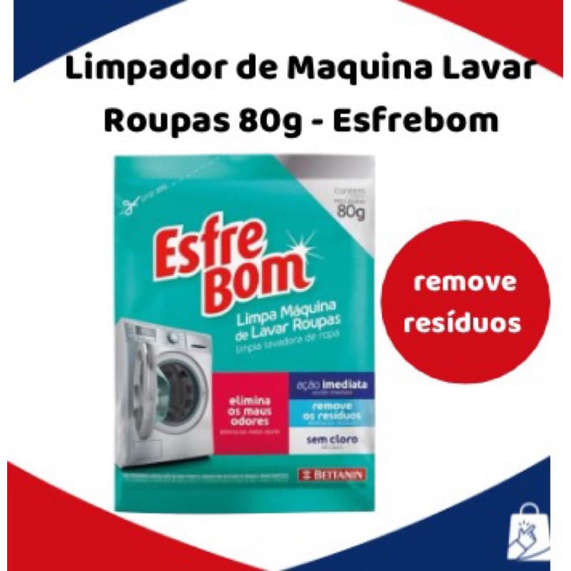 Limpador Interno de Maquina Lavar Roupas 80g -  Esfrebom