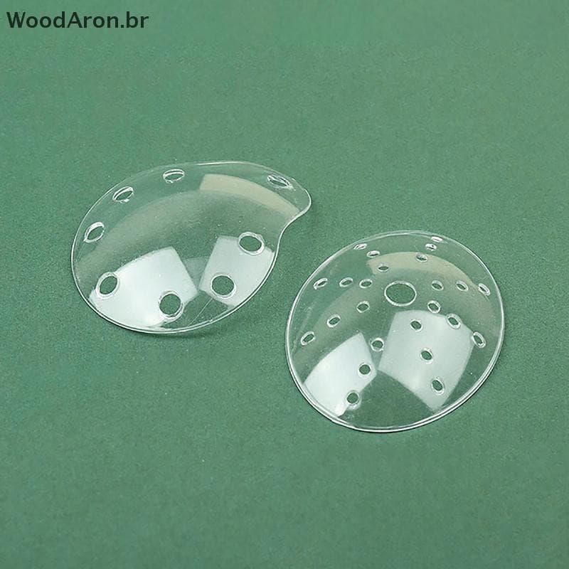 WoodAron Proteção Para Os Olhos Olho Respirável Único Plástico Poroso Transparente Oftálmico Oval br
