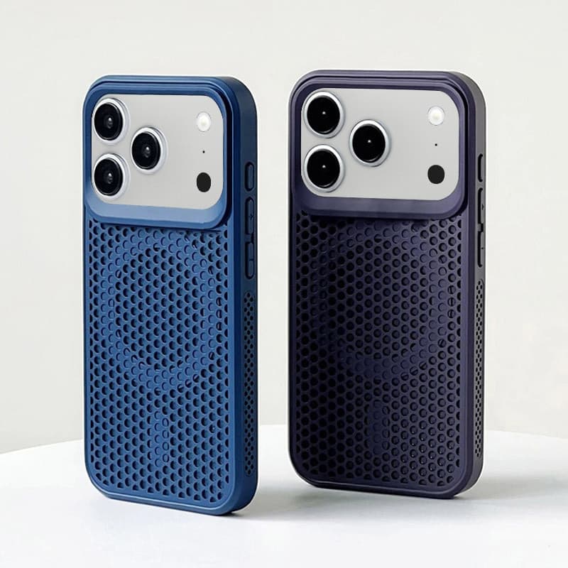 Para iPhone 17 Pro Max 17 Malha De Dissipação De Calor De Ar Caso Magnético Respirável Resfriamento Carregamento CoverN
