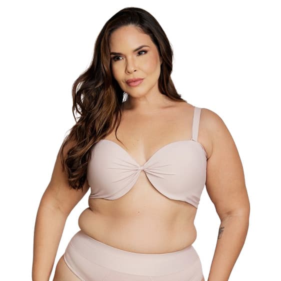 Sutiã Plus size tomara que caia bombom sustentação Nayane Rodrigues SP45