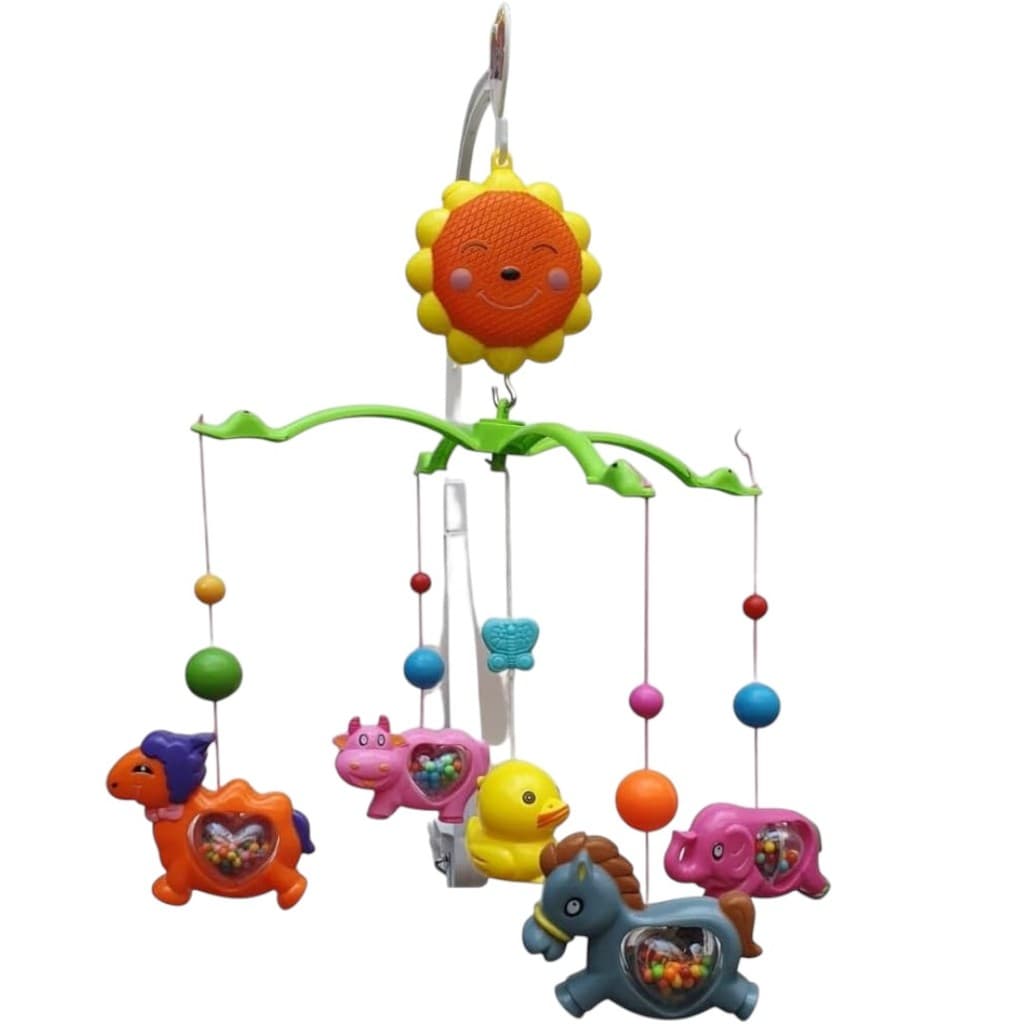 Brinquedo Móbile Musical Giratório Infantil Para Berço Modelo Variado
