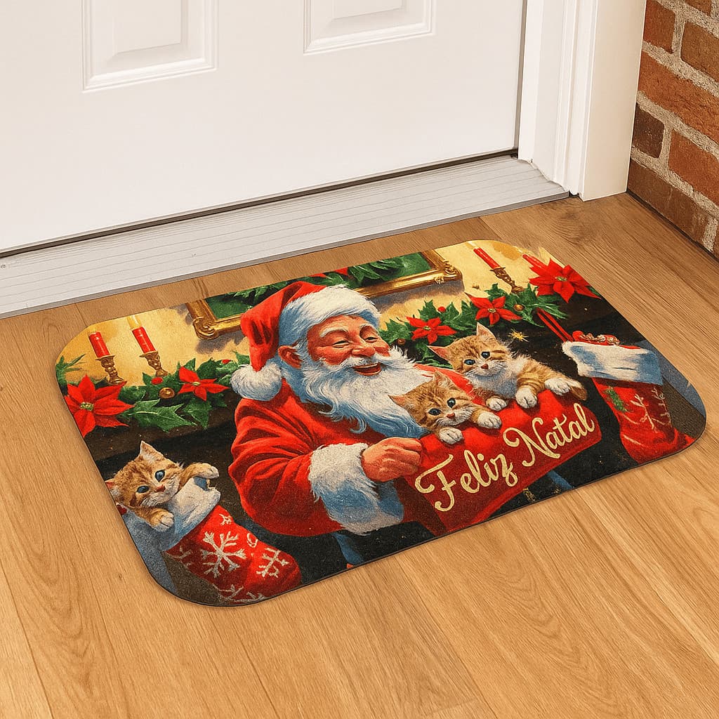 Tapete de Natal para Entrada – Decoração Econômica e de Qualidade