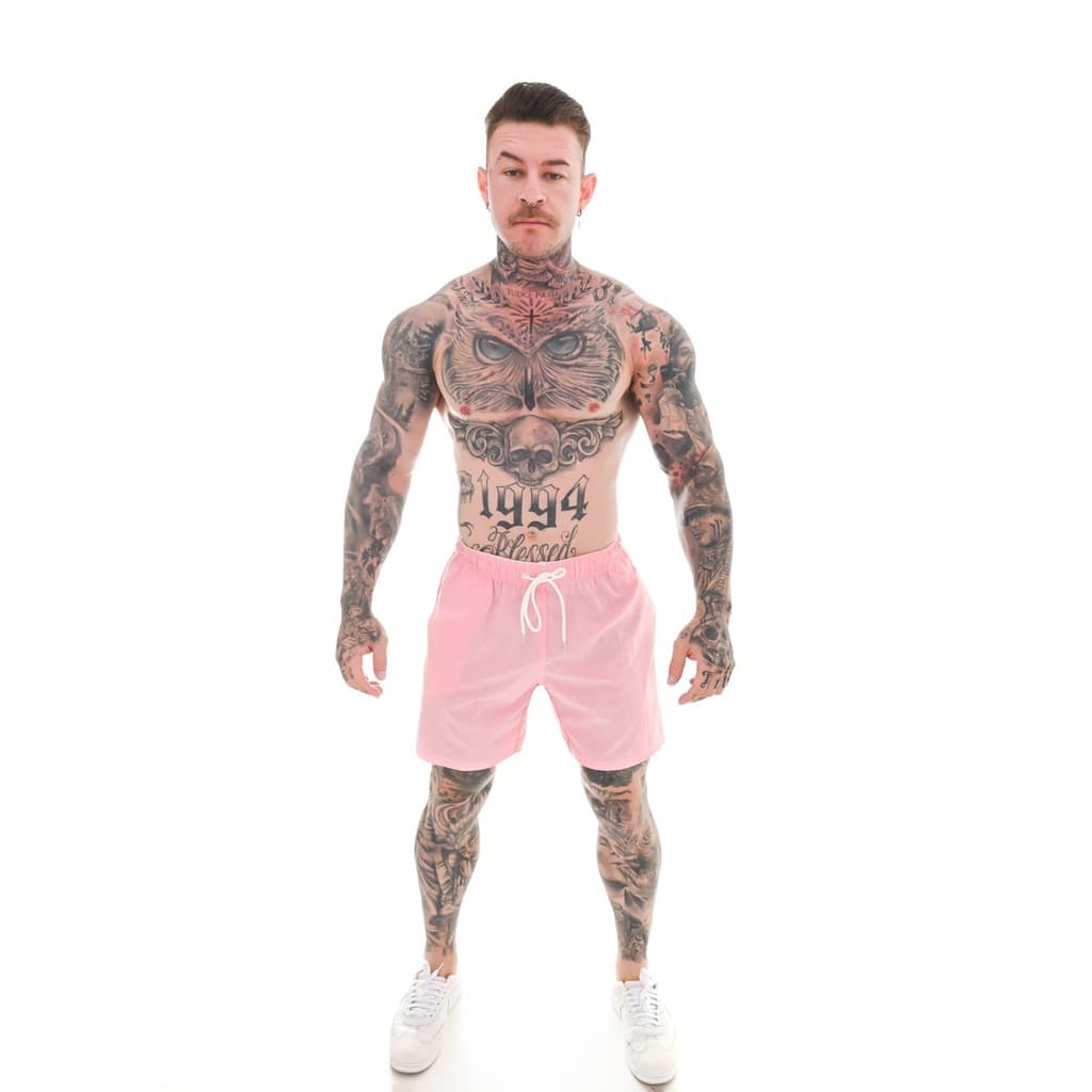 Short Masculino Bermuda Praia de Tectel Lisa Básica Leve Confortável