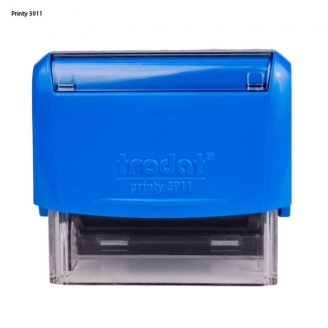 Carimbo Trodat Printy 3911 38x14mm Azul Personalizado