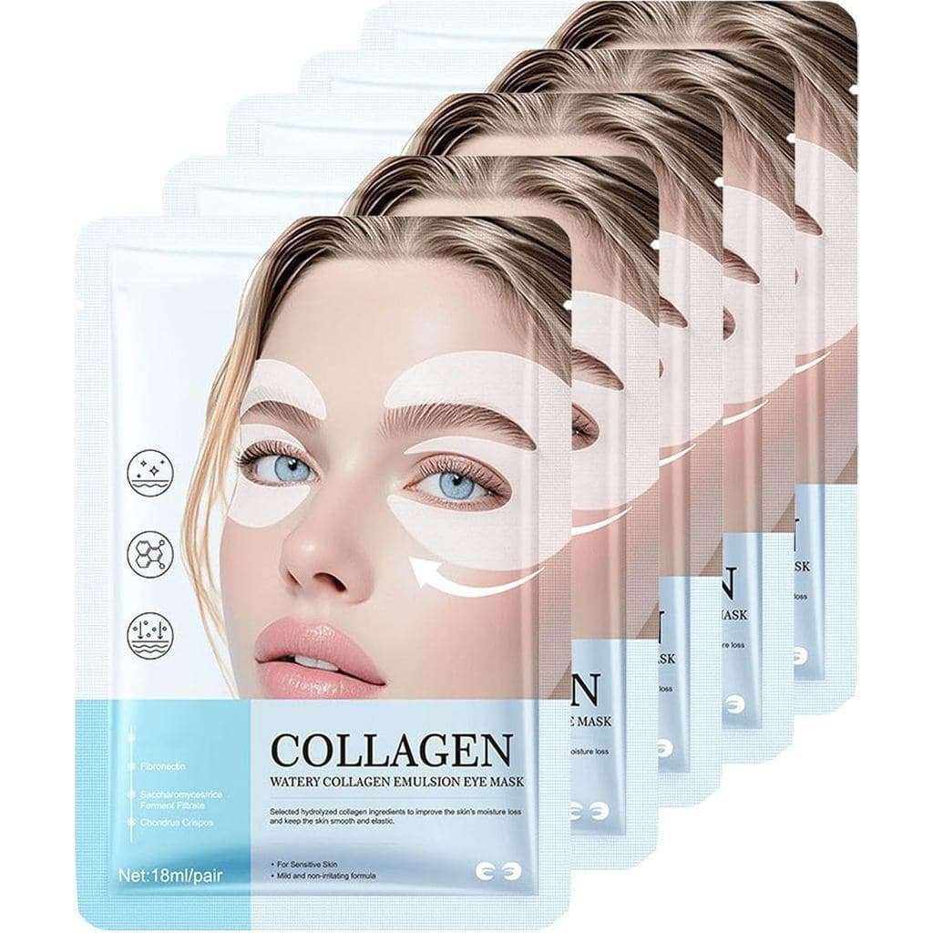 Patches de Colágeno para Olhos, Máscara para Olhos Inchados e Olheiras, Patches Revitalizantes para a Área dos Olhos com
