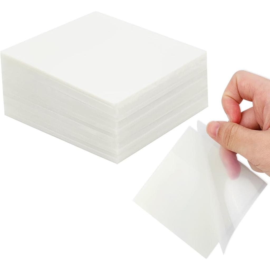 Pacote com 6 Blocos de Notas Adesivas Transparentes, 3'' x 3'', Translúcido, Impermeável, 300 Folhas 26MX