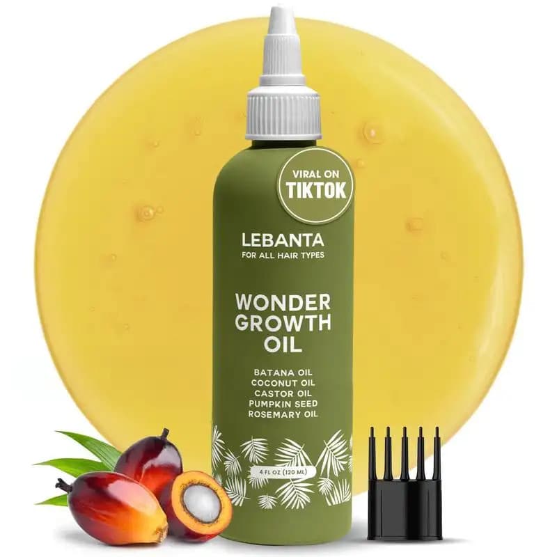 LeBanta Wonder Oil - Mistura de Óleo de Batana 100% Puro com Óleo de Rícino, Semente de Abóbora, Coco e Alecrim para Sup