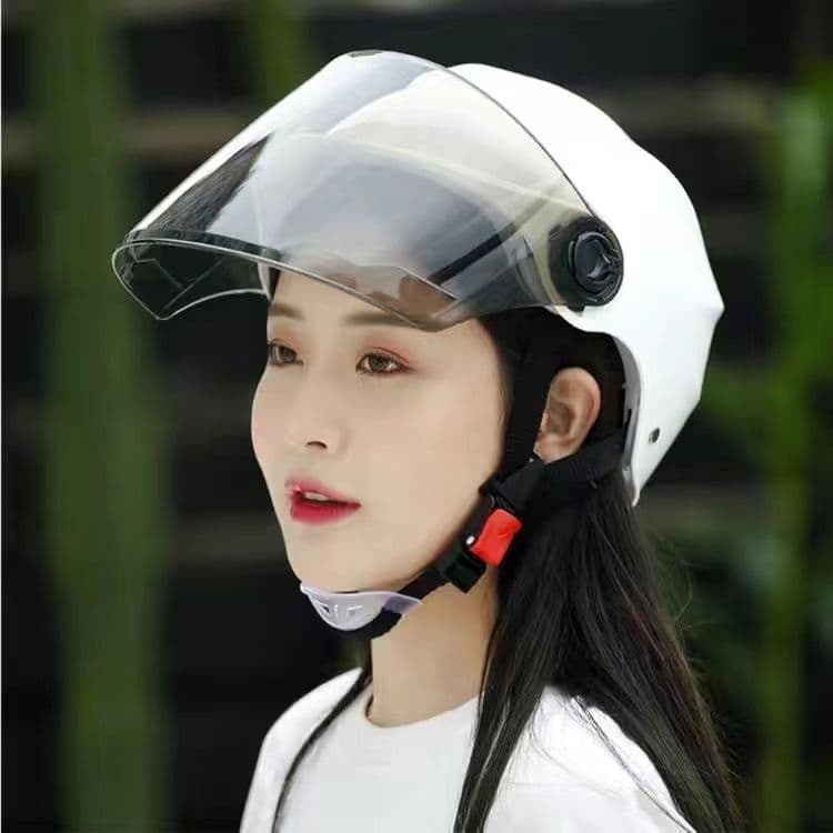 Protetor solar bateria motocicleta adequado capacete do veículo elétrico quatro estações um leve Universal meio capacete