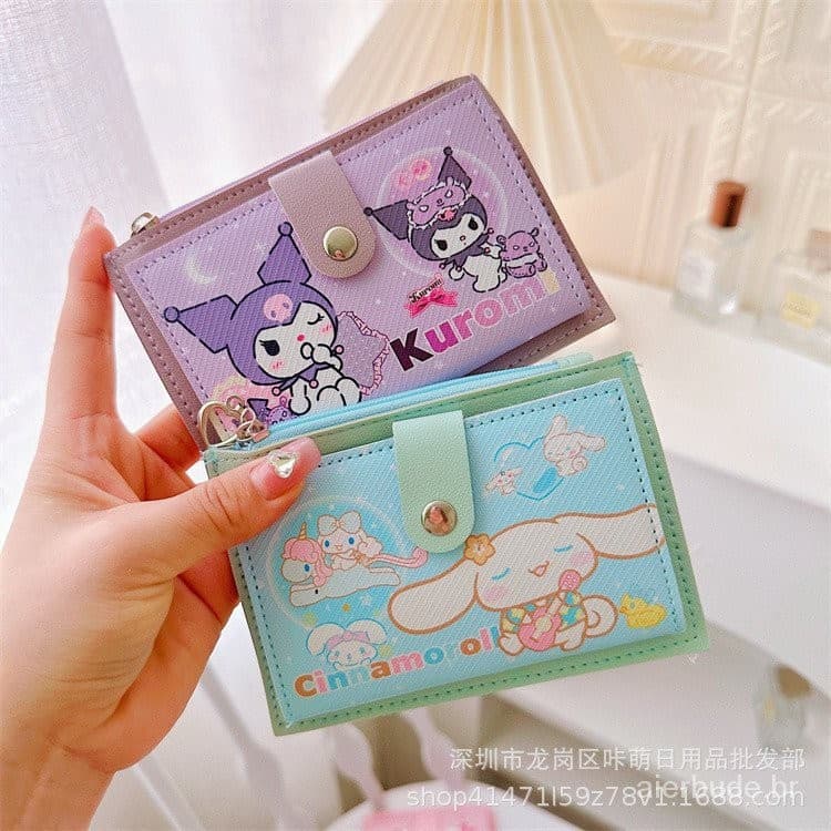 Carteira de bolso fofa japonesa pacote de cartão portátil pacote de cartão de acesso cartão de acesso de campus