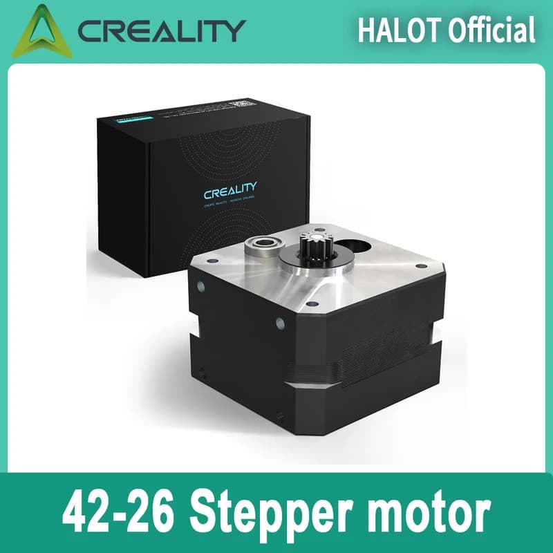 Motor de Passo Creality 42-26 0.84A 1.8 graus L4 com Engrenagem de Pressão para Peças de Impressora 3D Ender-3 V3 SE / E