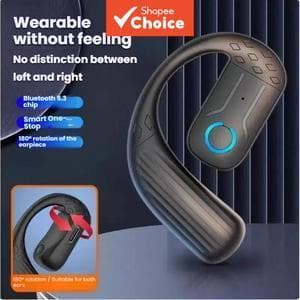Fones de Ouvido Bluetooth Sem Fio Mono de Ouvido, Longa Duração da Bateria, Ideal para Jogos, Direção, Negócios e