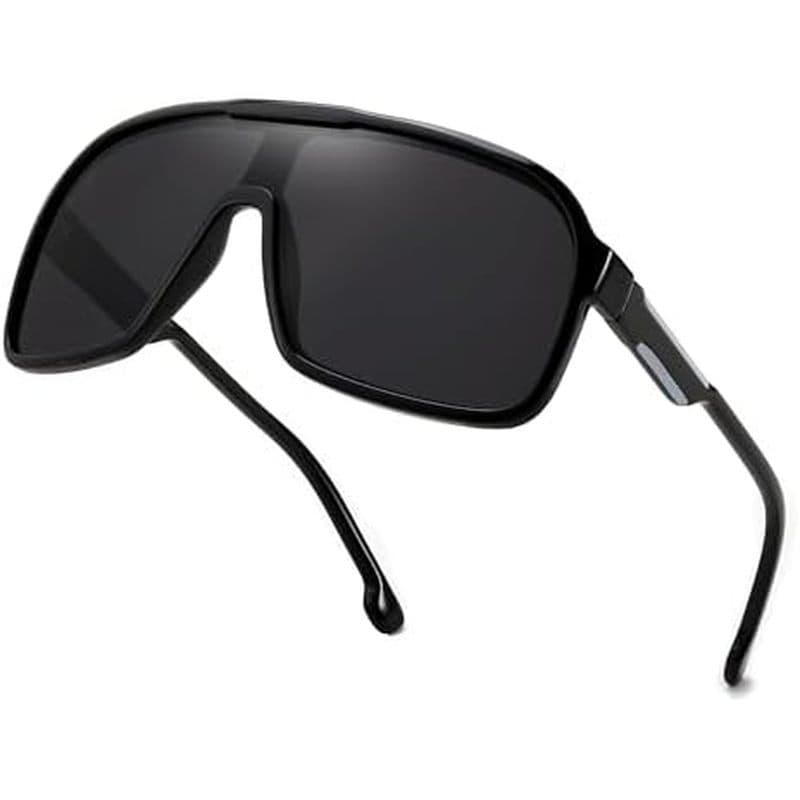 FEISEDY Moda Óculos De Sol Polarizados Oversized Lente Reflexiva De Uma Peça Esportivos B0122