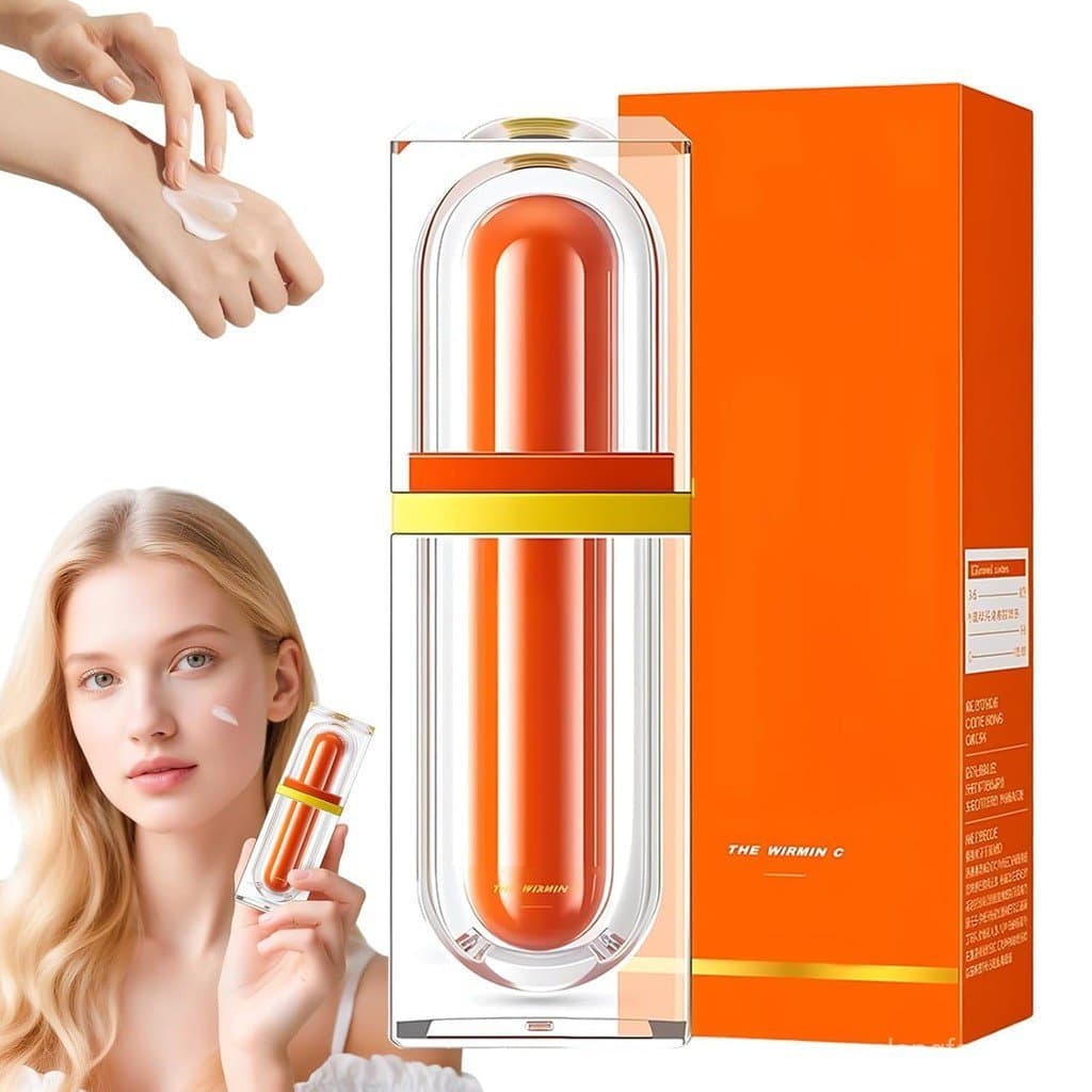Creme Facial com Cinco Vitaminas C que Ilumina e Disfarça, Novo Creme de Maquiagem com Vitamina C para o Rosto 2025, Sér