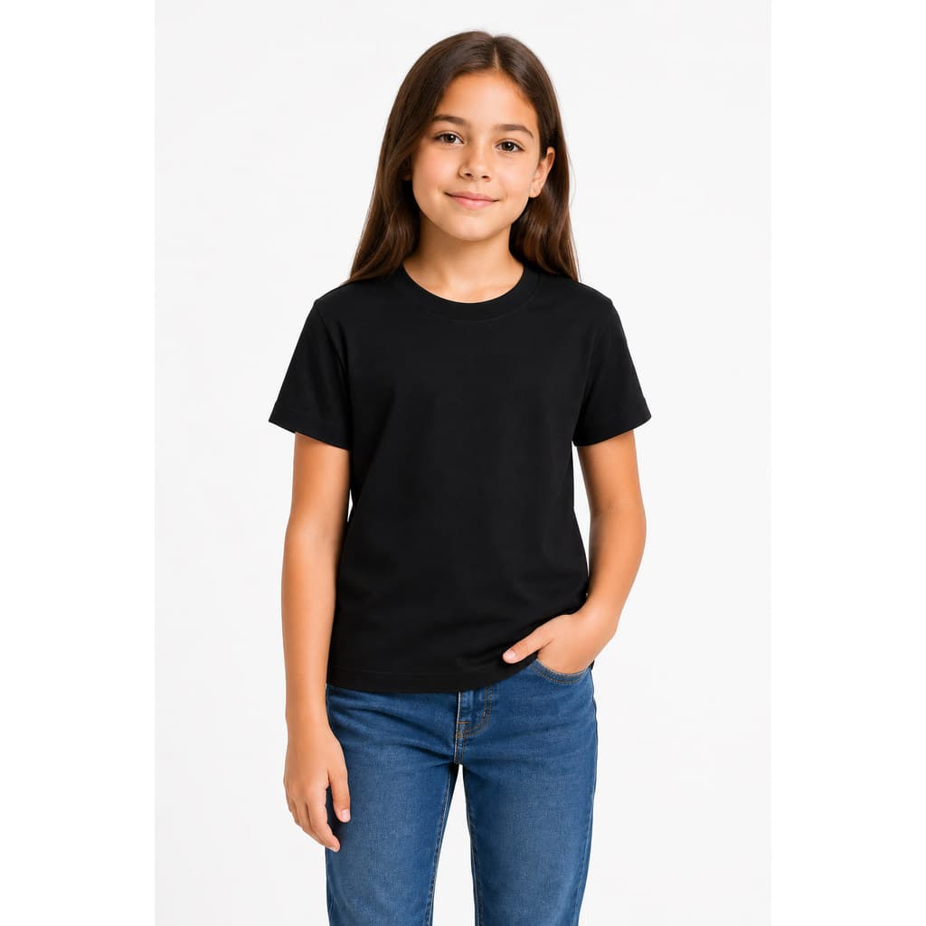 Camiseta Juvenil Infantil Menina E Menino Básica Camisa