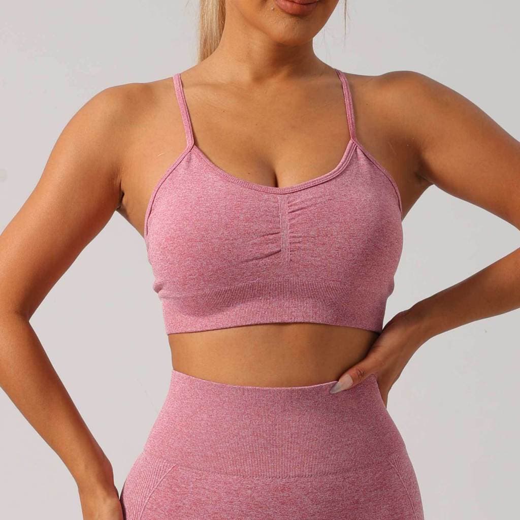Conjunto Esportivo Academia Feminino Top e Short Levanta Bumbum Cintura Alta sem Costura Tamanho Unico