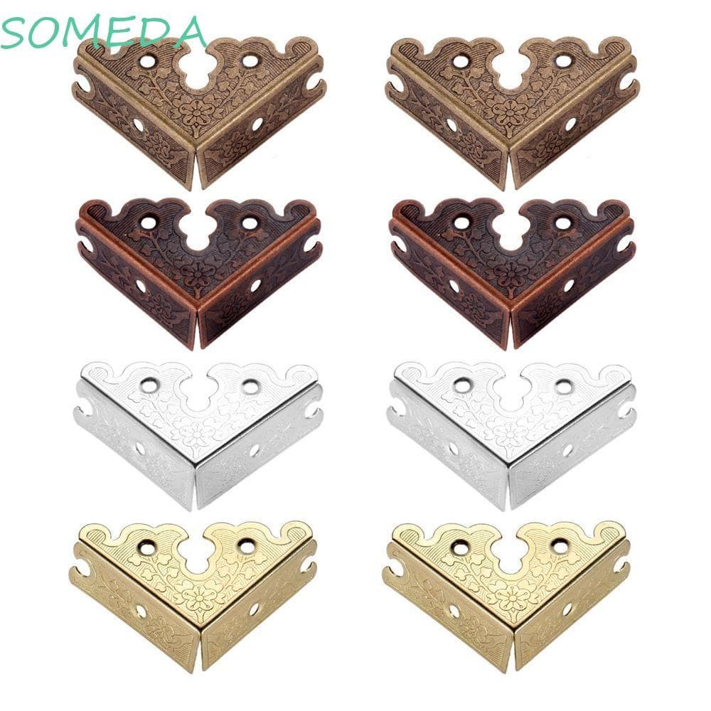 Alguma Protetores De Canto Proteção De Mesa 4 Pcs Triângulo De Ferro Esculpido NlN Caso Móveis Hardware