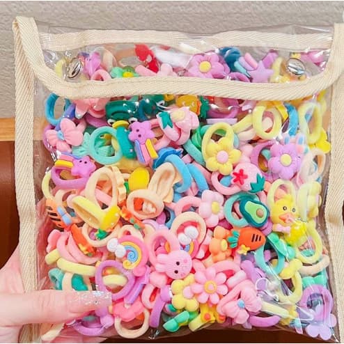 Laços De Cabelo Elásticos Estilo Coreano Para Crianças Faixas Não Danificadas Meninas Acessórios GA-320