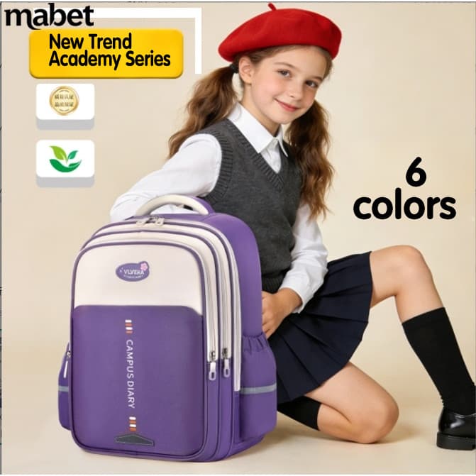 Novo estilo de mochila escolar infantil/estudantes do ensino fundamental de 6 a 12 anos/13 a 6 séries/meninas de grande