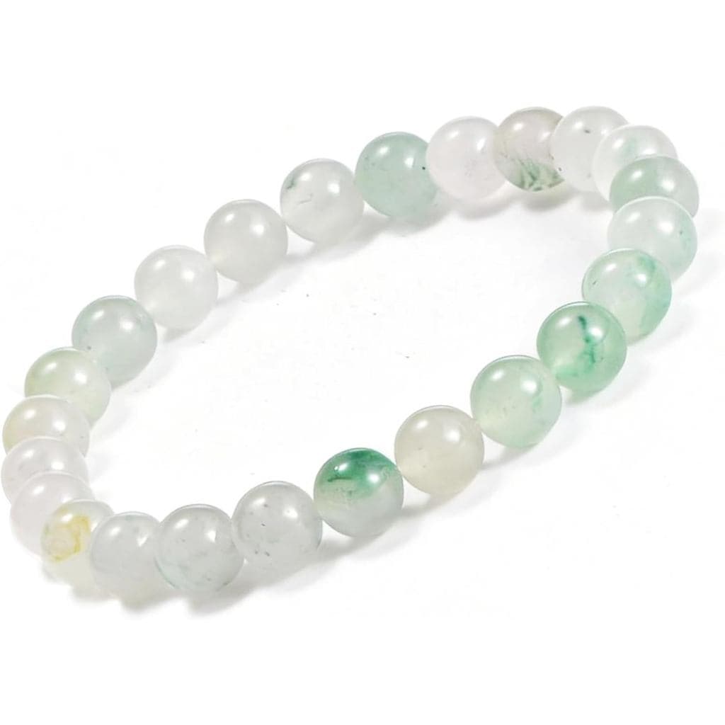 Pulseiras de Africano para Mulheres e Homens, 6,8 polegadas, Pulseira Elástica de Cristal de Africano com Cont