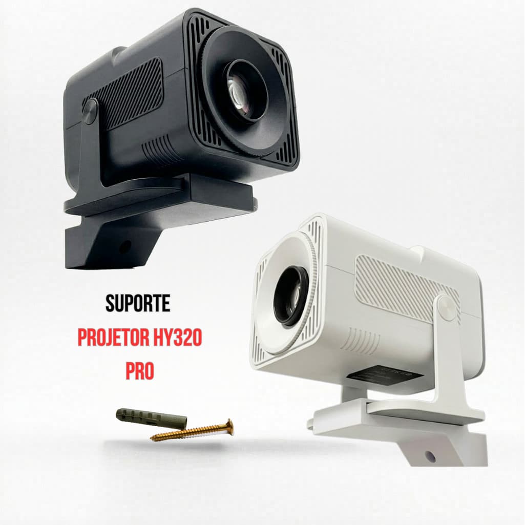 Suporte Para Projetor Hy320 Pro Parede Preto Com Parafuso