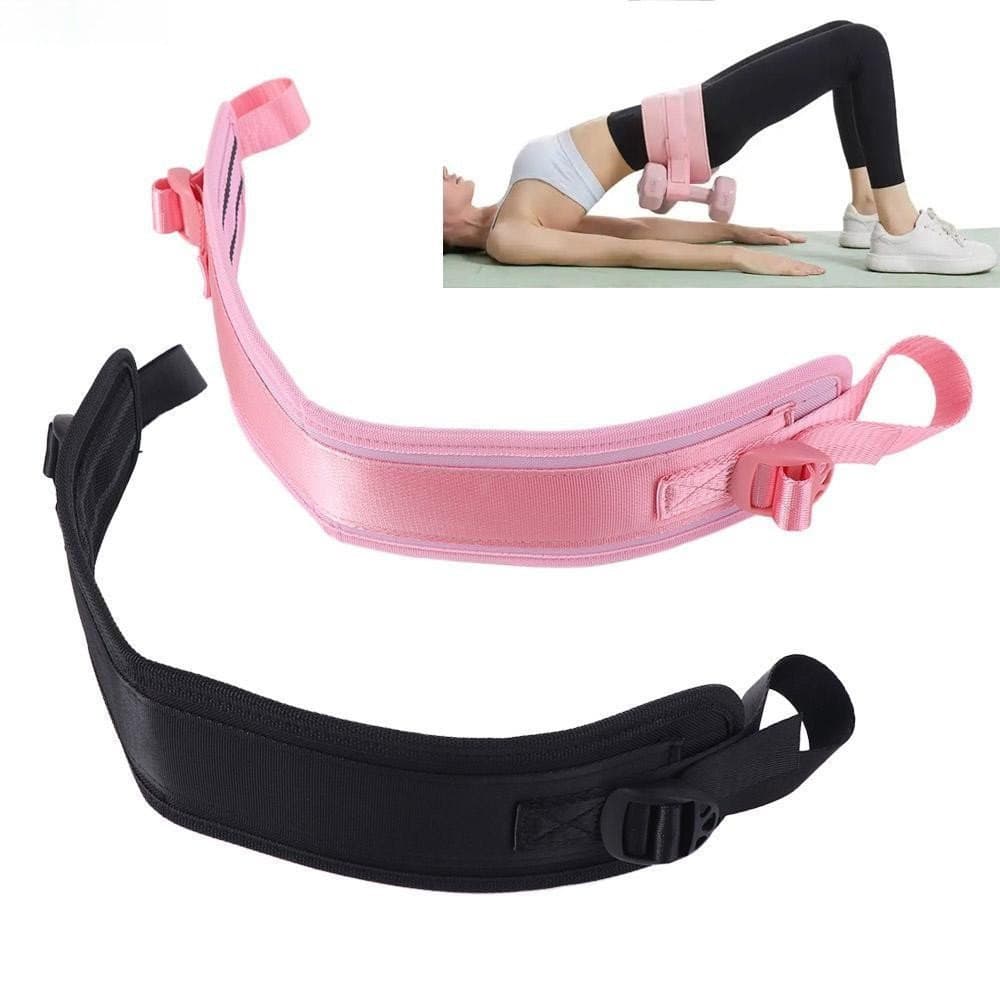 Cinto de levantamento de peso para pendurar no pescoço, cinta ajustável para hip thrust, preto, fácil de usar, cinta de