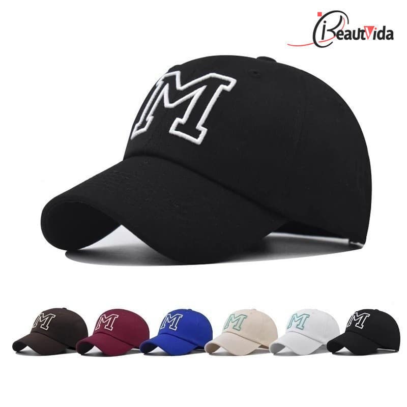 Boné De Basebol Chapéu Sol M Letra Hip Hop De Para Homens Mulheres