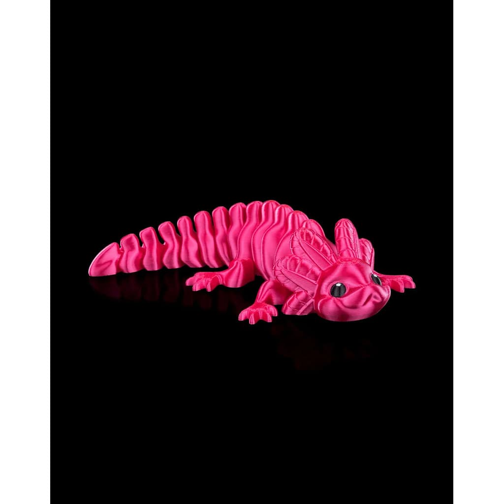 Axolote Articulado Rosa Brinquedo Antiestresse 3d
