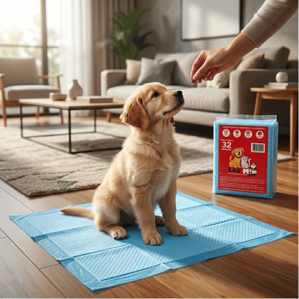 Tapete Educador Pet Anti-vazamento para Cães e Gatos 60x55cm - Pacote c/ 32