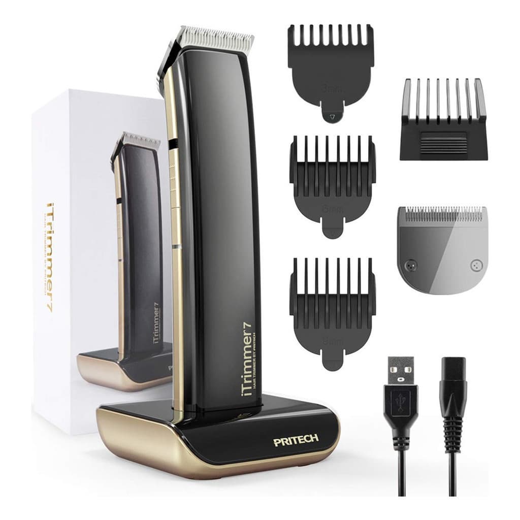 Máquina de Corte Acabamento Sem Fio Com Base Carregador iTrimmer 7 Pritech Bivolt