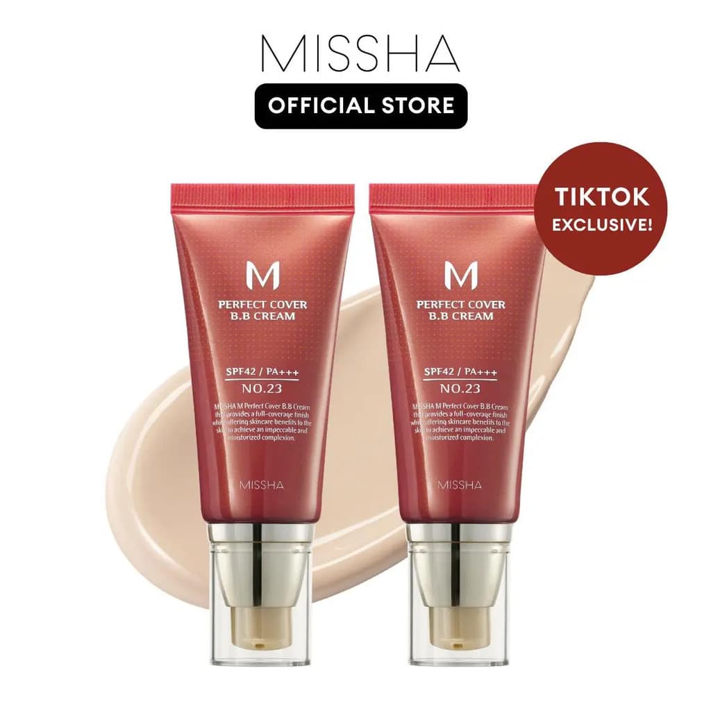 [MISSHA Oficial] Exclusivo! Cover BB Perfect Mix & Match Duo SPF42 PA+++ (50ml x 2)