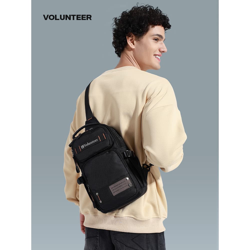 Bolsa de peito masculina esportes ao ar livre bolsa mensageiro Street Wear mochila pequena masculina leve Oxford pano Mu