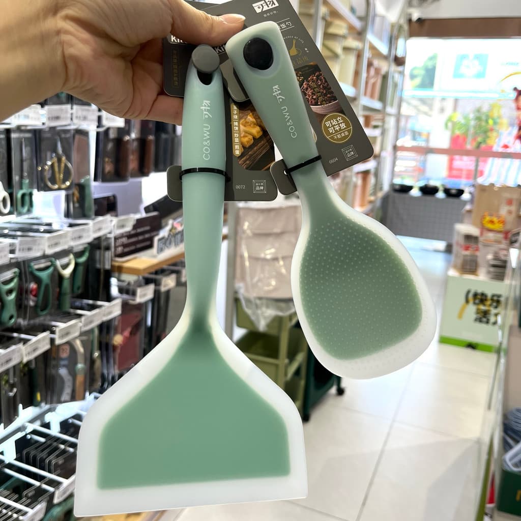 Espátula de Silicone colher de arroz grau alimentício antiaderente Pan espátula especial doméstico panqueca espátula ome