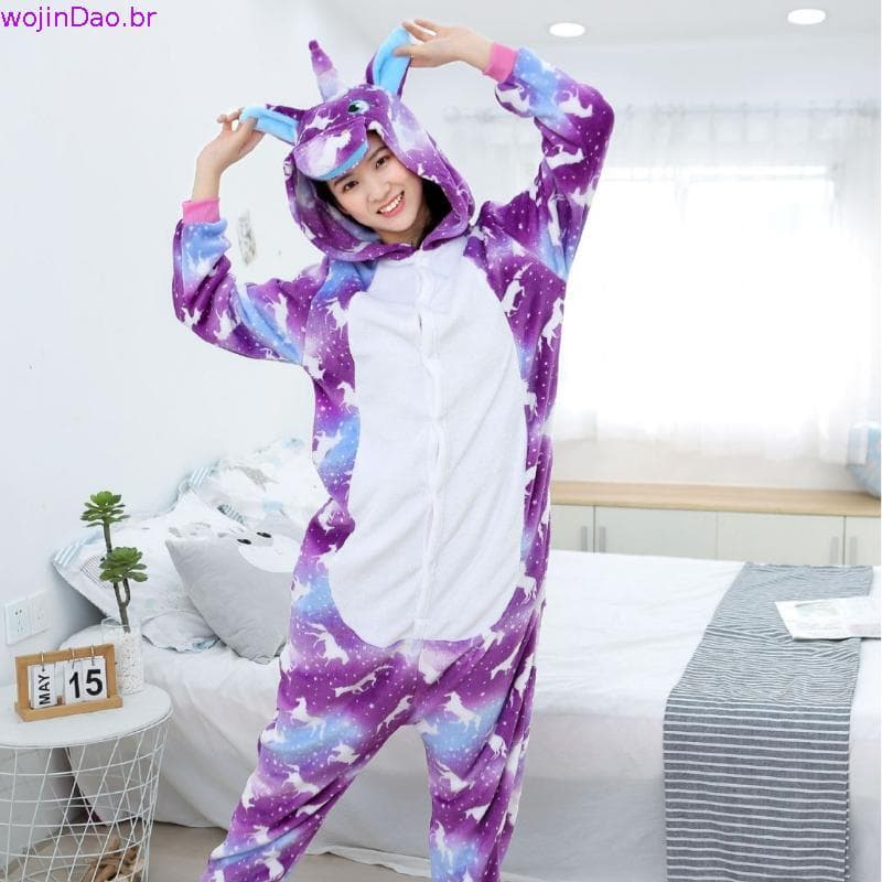 Kigurumi Pijama Infantil Flanela Crianças Meninas Meninos Inverno Animal Unicórnio Ponto Pikachu Panda Dinossauro Desen