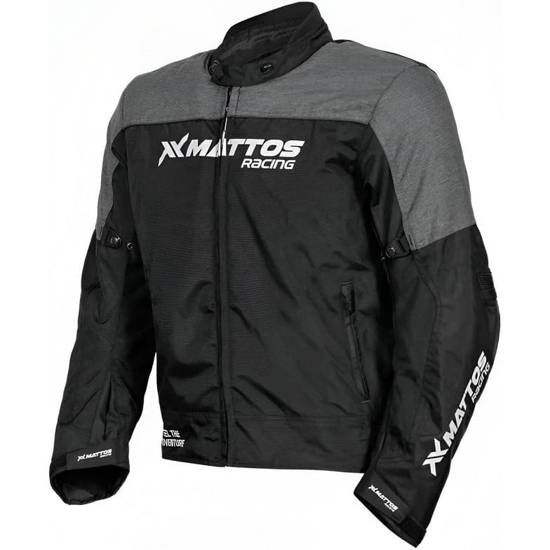 Jaqueta Moto Mattos Racing Vista Cinza Impermeável Com Proteção Motociclista Motoboy