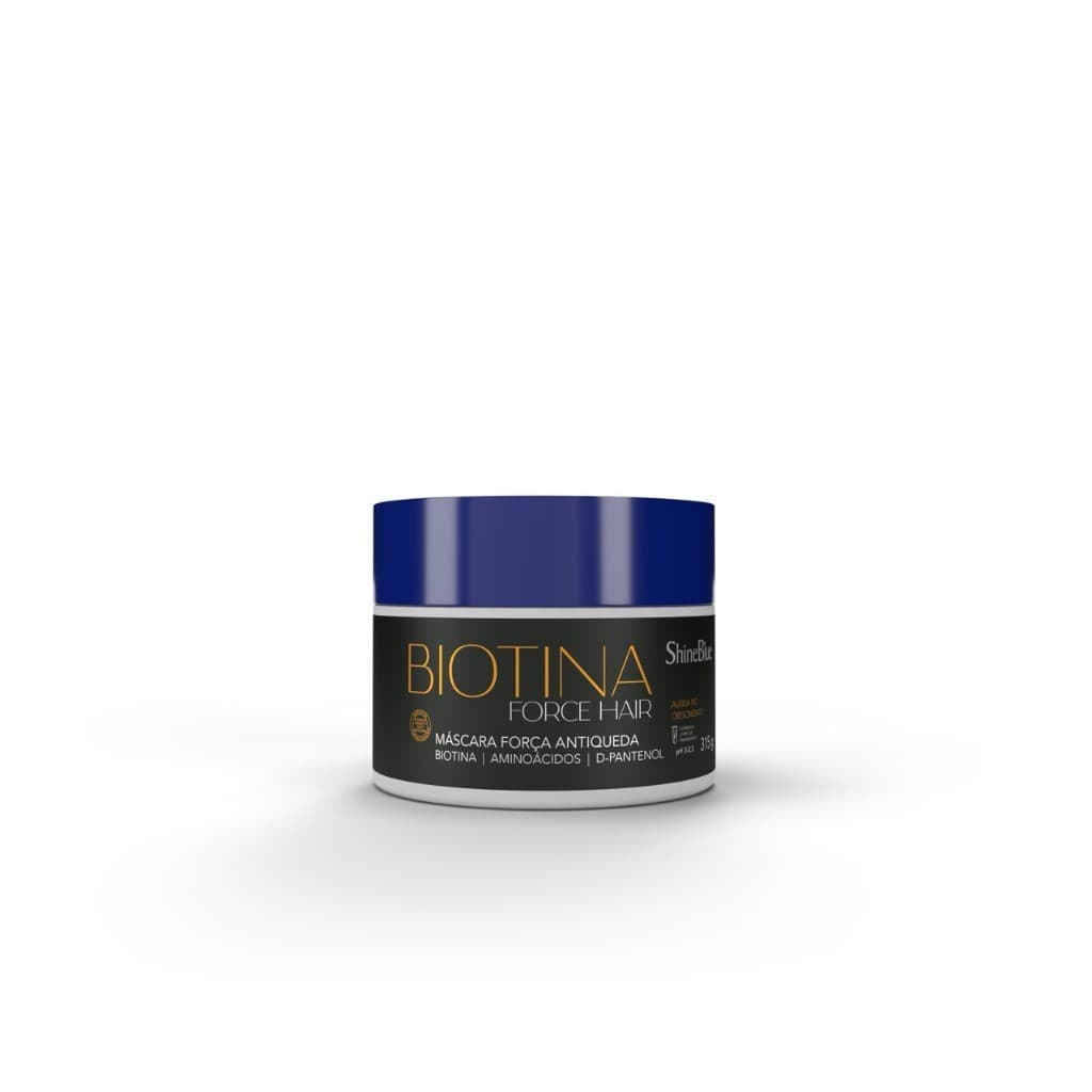 Máscara Fortalecedora Shine Blue Biotina Force Hair 315g