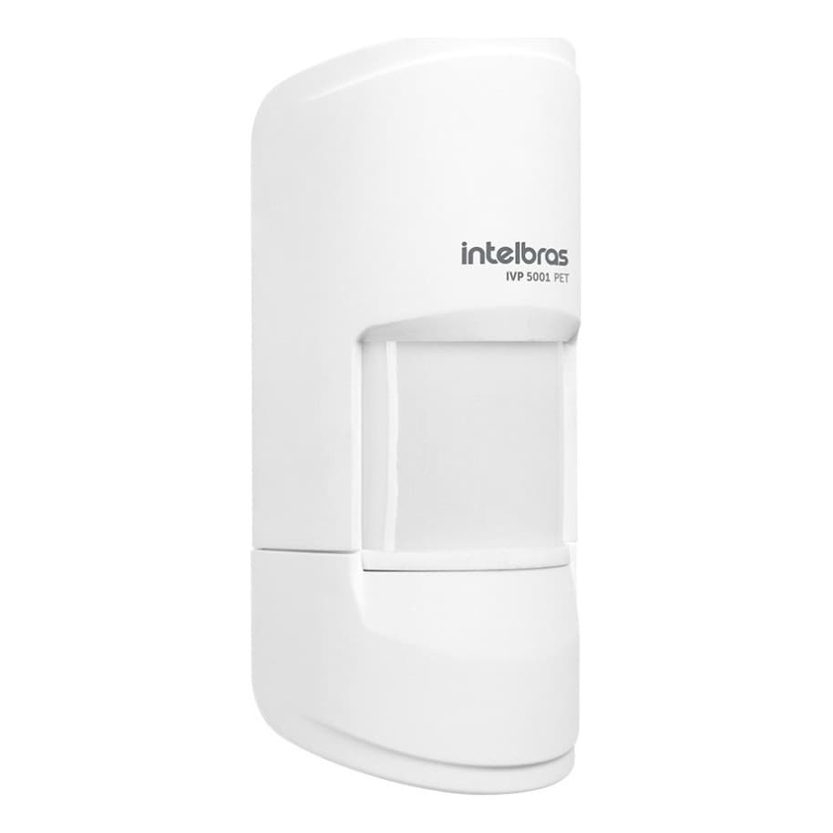 Sensor De movimento para Alarme Ivp 5001 Pet Intelbras Branco ligação com fio